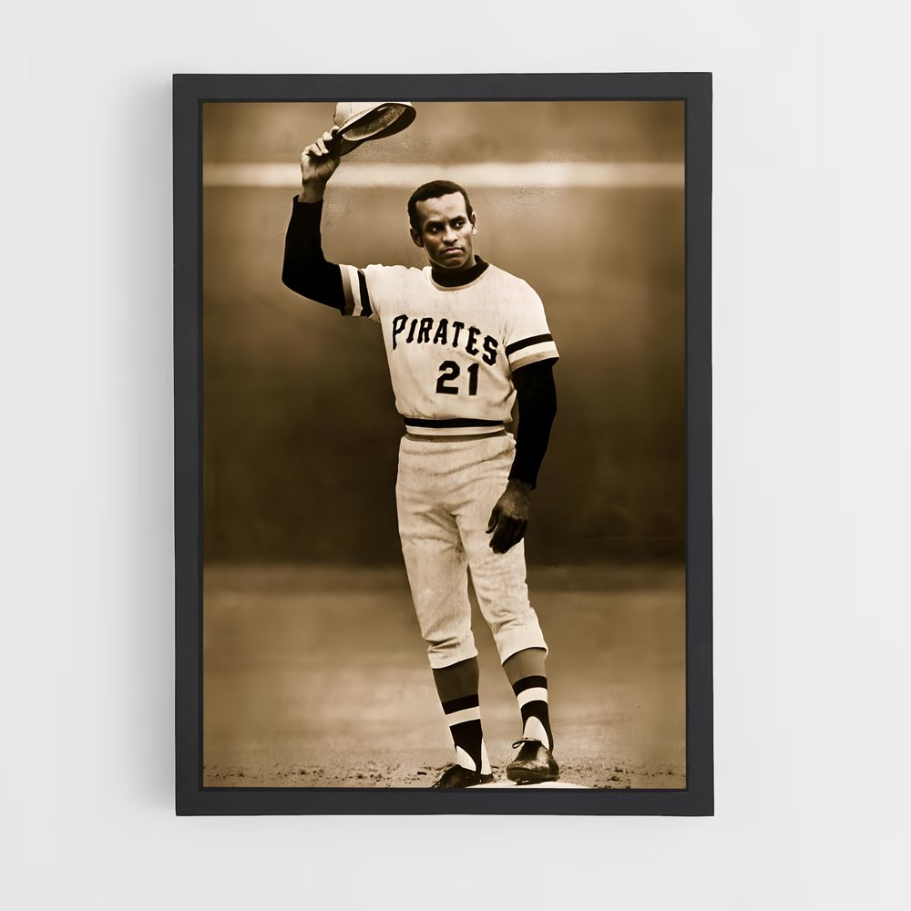 Poster Roberto clemente – affiche Baseball (vue 2)